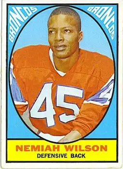 1967 Topps #30 - Nemiah Wilson - Denver Broncos