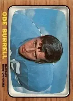 1966 Topps #51 - Ode Burrell - Houston Oilers