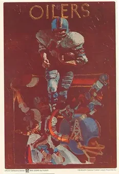 1968 Fleer Big Signs #NNO - Card #NNO - Houston Oilers