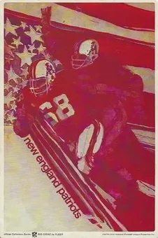 1968 Fleer Big Signs #NNO - Card #NNO - New England Patriots