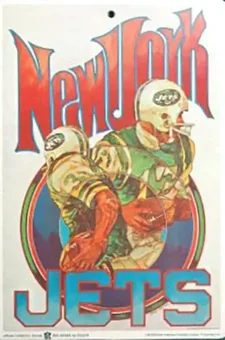 1968 Fleer Big Signs #NNO - Card #NNO - New York Jets