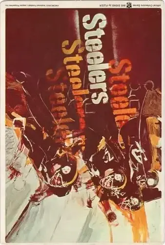 1968 Fleer Big Signs #NNO - Card #NNO - Pittsburgh Steelers