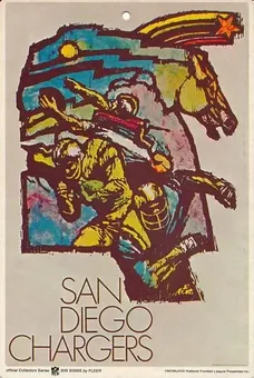 1968 Fleer Big Signs #NNO - Card #NNO - San Diego Chargers