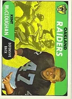 1968 Topps #12 - Kent McCloughan - Oakland Raiders