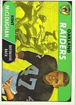1968 Topps #12 - Kent McCloughan - Oakland Raiders