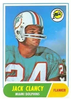 1968 Topps #14 - Jack Clancy - Miami Dolphins