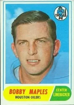 1968 Topps #16 - Bobby Maples - Houston Oilers 1968 Topps #16 - Bobby Maples - Houston Oilers