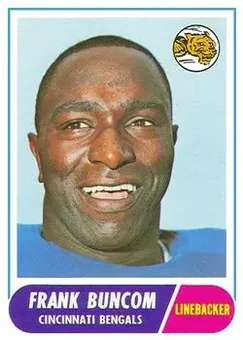 1968 Topps #18 - Frank Buncom - Cincinnati Bengals