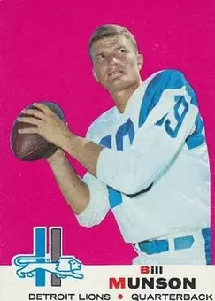 1969 Topps #11 - Bill Munson - Detroit Lions