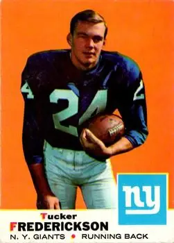 1969 Topps #15 - Tucker Frederickson - New York Giants