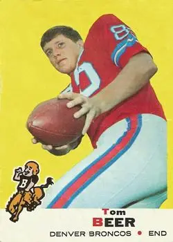 1969 Topps #18 - Tom Beer - Denver Broncos