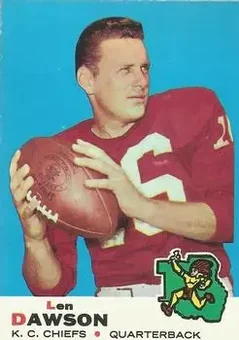 1969 Topps #20 - Len Dawson - Kansas City Chiefs