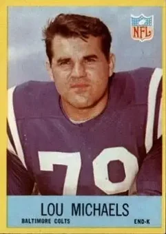 1967 Philadelphia #22 - Lou Michaels - Baltimore Colts