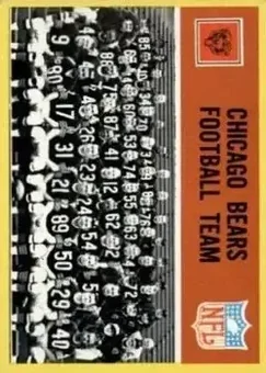 1967 Philadelphia #25 - Card #25 - Chicago Bears