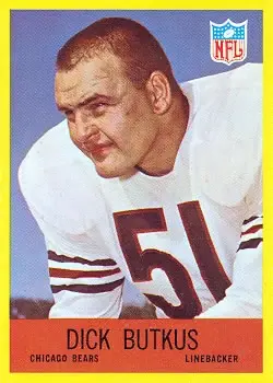 1967 Philadelphia #28 - Dick Butkus - Chicago Bears