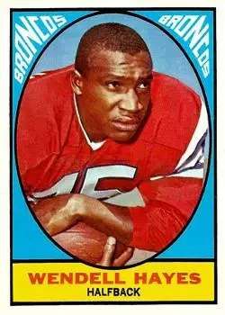 1967 Topps #36 - Wendell Hayes - Denver Broncos
