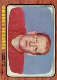 1966 Topps #69 - Sherrill Headrick - Kansas City Chiefs