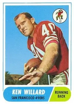 1968 Topps #34 - Ken Willard - San Francisco 49ers 1968 Topps #34 - Ken Willard - San Francisco 49ers