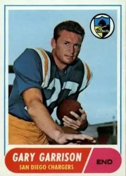 1968 Topps #36 - Gary Garrison - San Diego Chargers
