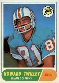 1968 Topps #39 - Howard Twilley - Miami Dolphins