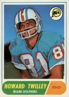 1968 Topps #39 - Howard Twilley - Miami Dolphins 1968 Topps #39 - Howard Twilley - Miami Dolphins