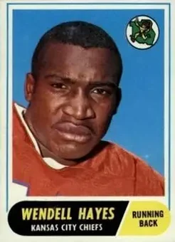 1968 Topps #40 - Wendell Hayes - Kansas City Chiefs