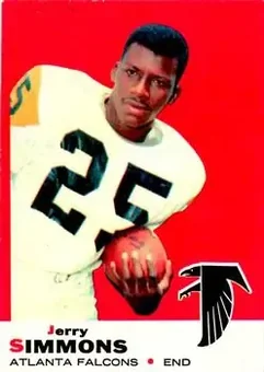 1969 Topps #24 - Jerry Simmons - Atlanta Falcons