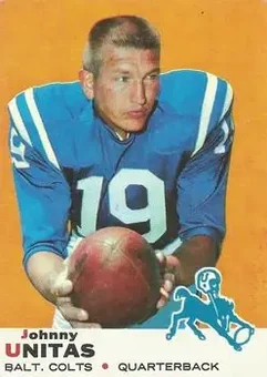 1969 Topps #25 - John Unitas - Baltimore Colts