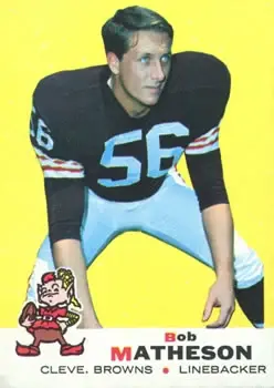 1969 Topps #27 - Bob Matheson - Cleveland Browns