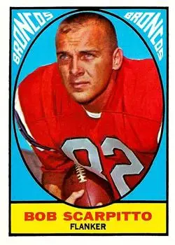 1967 Topps #41 - Bob Scarpitto - Denver Broncos