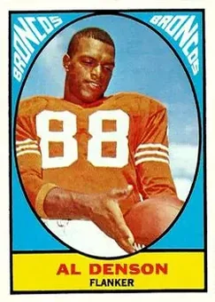 1967 Topps #43 - Al Denson - Denver Broncos 1967 Topps #43 - Al Denson - Denver Broncos