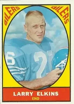 1967 Topps #49 - Larry Elkins - Houston Oilers