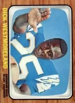 1966 Topps #87 - Dick Westmoreland - Miami Dolphins