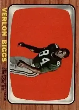 1966 Topps #90 - Verlon Biggs - New York Jets