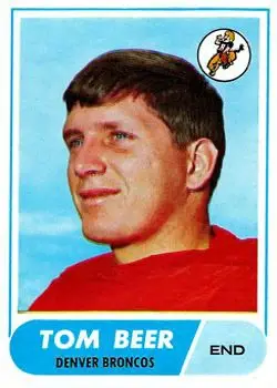 1968 Topps #42 - Tom Beer - Denver Broncos