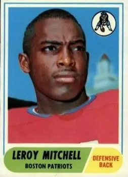 1968 Topps #45 - Leroy Mitchell - Boston Patriots