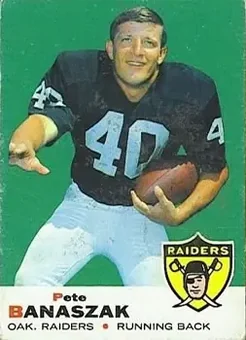 1969 Topps #30 - Pete Banaszak - Oakland Raiders