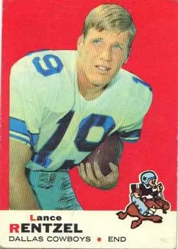 1969 Topps #31 - Lance Rentzel - Dallas Cowboys