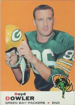 1969 Topps #33 - Boyd Dowler - Green Bay Packers 1969 Topps #33 - Boyd Dowler - Green Bay Packers
