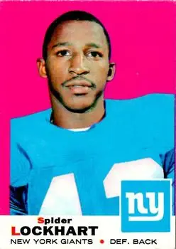 1969 Topps #37 - Spider Lockhart - New York Giants