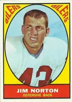 1967 Topps #52 - Jim Norton - Houston Oilers