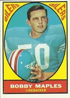 1967 Topps #53 - Bobby Maples - Houston Oilers 1967 Topps #53 - Bobby Maples - Houston Oilers