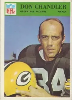 1966 Philadelphia #82 - Don Chandler - Green Bay Packers