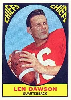 1967 Topps #61 - Len Dawson - Kansas City Chiefs