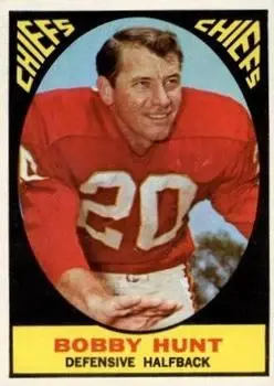 1967 Topps #62 - Bobby Hunt - Kansas City Chiefs