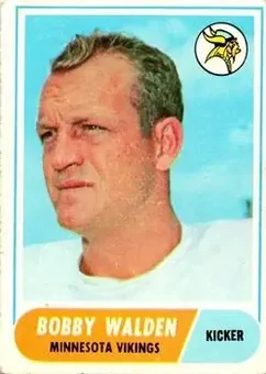 1968 Topps #54 - Bobby Walden - Minnesota Vikings