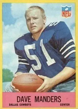 1967 Philadelphia #56 - Dave Manders - Dallas Cowboys