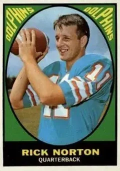 1967 Topps #77 - Rick Norton - Miami Dolphins