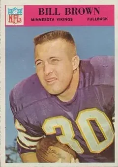 1966 Philadelphia #107 - Bill Brown - Minnesota Vikings