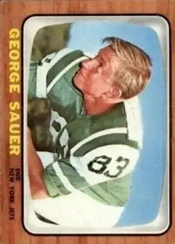 1966 Topps #101 - George Sauer - New York Jets